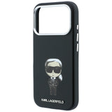 Karl Lagerfeld iPhone 17 Pro/iPhone 18 Pro Skal Smooth Ikonik Sketch Svart