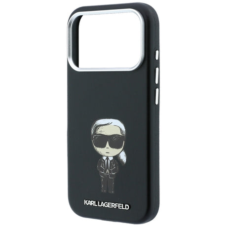 Karl Lagerfeld iPhone 17 Pro/iPhone 18 Pro Skal Smooth Ikonik Sketch Svart