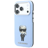Karl Lagerfeld iPhone 17 Pro/iPhone 18 Pro Skal Smooth Ikonik Sketch Blå