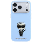 Karl Lagerfeld iPhone 17 Pro/iPhone 18 Pro Skal Smooth Ikonik Sketch Blå