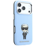 Karl Lagerfeld iPhone 17 Pro/iPhone 18 Pro Skal Smooth Ikonik Sketch Blå