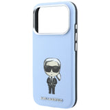 Karl Lagerfeld iPhone 17 Pro/iPhone 18 Pro Skal Smooth Ikonik Sketch Blå