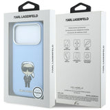 Karl Lagerfeld iPhone 17 Pro/iPhone 18 Pro Skal Smooth Ikonik Sketch Blå