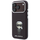 Karl Lagerfeld iPhone 17 Pro Max/iPhone 18 Pro Max Skal Smooth Ikonik Sketch Burgundy
