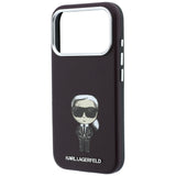 Karl Lagerfeld iPhone 17 Pro Max/iPhone 18 Pro Max Skal Smooth Ikonik Sketch Burgundy