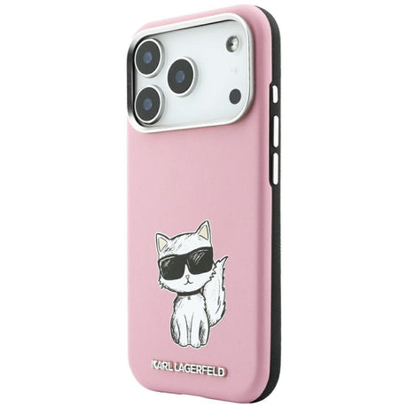 Karl Lagerfeld iPhone 17 Pro/iPhone 18 Pro Skal Smooth Choupette Sketch Rosa