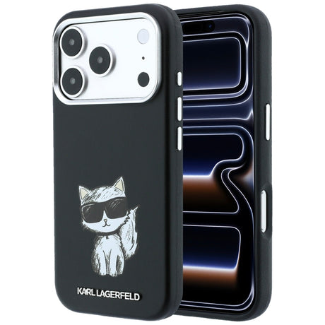 Karl Lagerfeld iPhone 17 Pro/iPhone 18 Pro Skal Smooth Choupette Sketch Svart