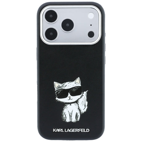Karl Lagerfeld iPhone 17 Pro/iPhone 18 Pro Skal Smooth Choupette Sketch Svart