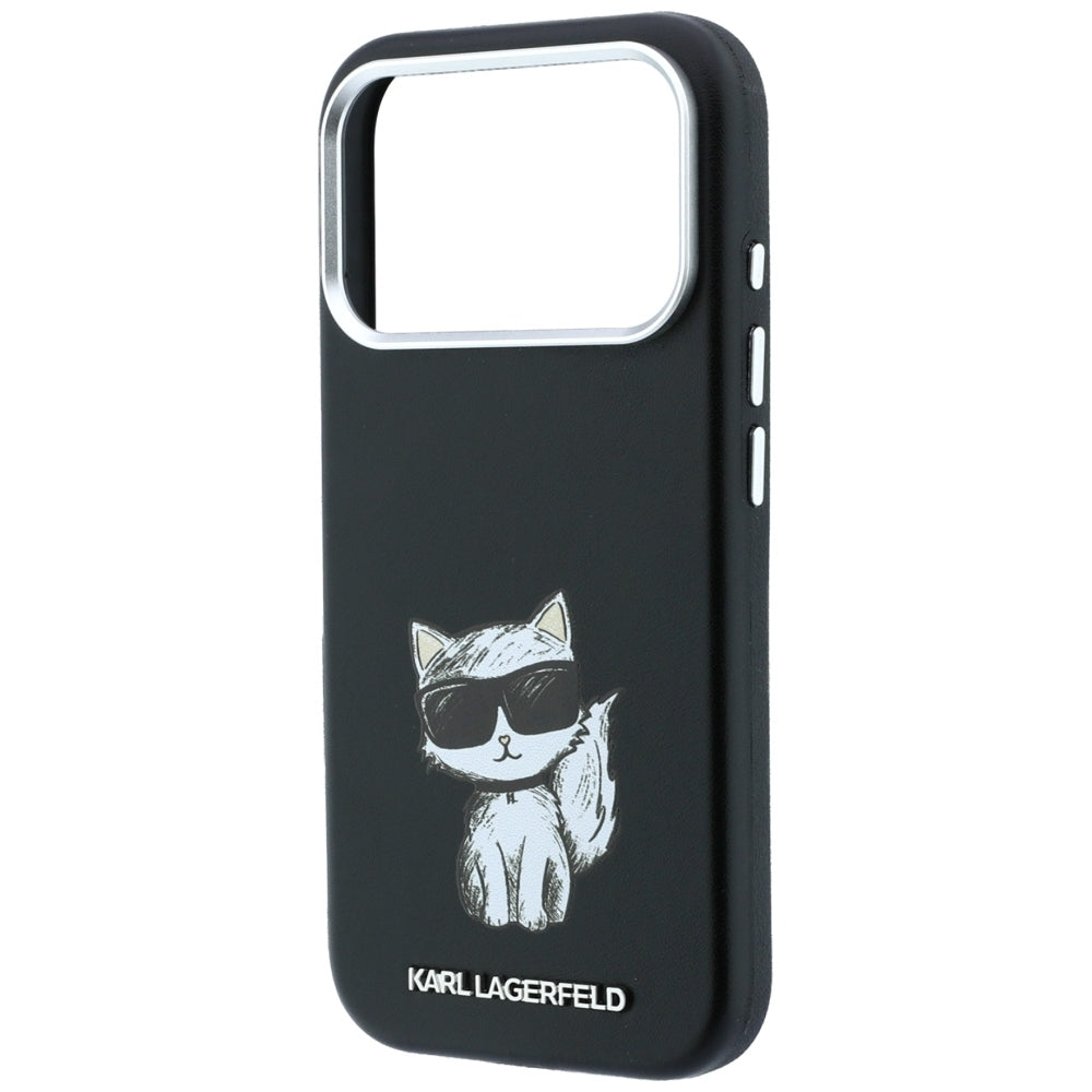 Karl Lagerfeld iPhone 17 Pro/iPhone 18 Pro Skal Smooth Choupette Sketch Svart