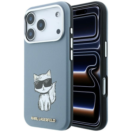 Karl Lagerfeld iPhone 17 Pro/iPhone 18 Pro Skal Smooth Choupette Sketch Blå