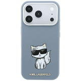 Karl Lagerfeld iPhone 17 Pro/iPhone 18 Pro Skal Smooth Choupette Sketch Blå