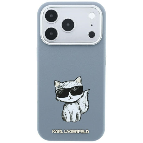 Karl Lagerfeld iPhone 17 Pro/iPhone 18 Pro Skal Smooth Choupette Sketch Blå