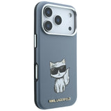Karl Lagerfeld iPhone 17 Pro/iPhone 18 Pro Skal Smooth Choupette Sketch Blå