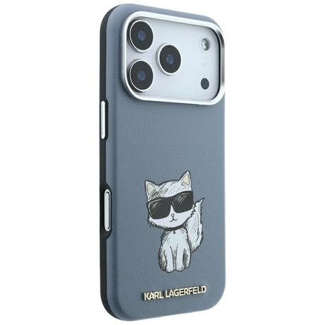 Karl Lagerfeld iPhone 17 Pro/iPhone 18 Pro Skal Smooth Choupette Sketch Blå