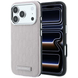 Karl Lagerfeld iPhone 17 Pro/iPhone 18 Pro Skal Grained Mono Resin Logo Rosa