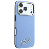 Karl Lagerfeld iPhone 17 Pro/iPhone 18 Pro Skal Script Logo Blå