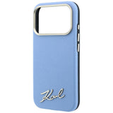 Karl Lagerfeld iPhone 17 Pro/iPhone 18 Pro Skal Script Logo Blå