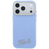 Karl Lagerfeld iPhone 17 Pro Max/iPhone 18 Pro Max Skal Script Logo Blå