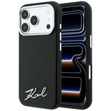 Karl Lagerfeld iPhone 17 Pro Max/iPhone 18 Pro Max Skal Saffiano Script Logo Svart