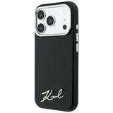 Karl Lagerfeld iPhone 17 Pro Max/iPhone 18 Pro Max Skal Saffiano Script Logo Svart