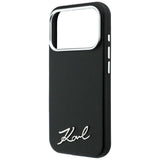 Karl Lagerfeld iPhone 17 Pro Max/iPhone 18 Pro Max Skal Saffiano Script Logo Svart