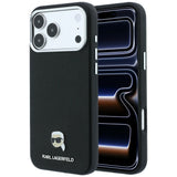 Karl Lagerfeld iPhone 17 Pro Max/iPhone 18 Pro Max Skal Grained Karl Svart