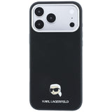 Karl Lagerfeld iPhone 17 Pro Max/iPhone 18 Pro Max Skal Grained Karl Svart