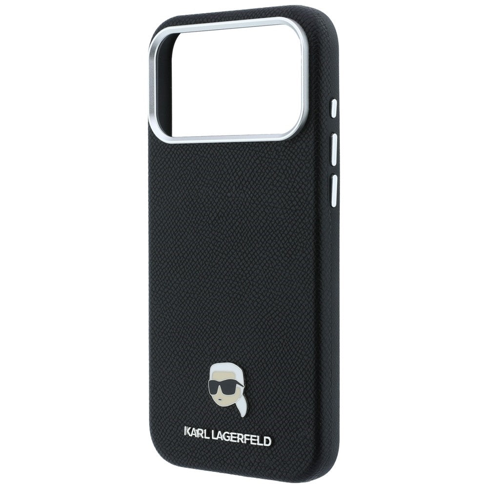 Karl Lagerfeld iPhone 17 Pro Max/iPhone 18 Pro Max Skal Grained Karl Svart