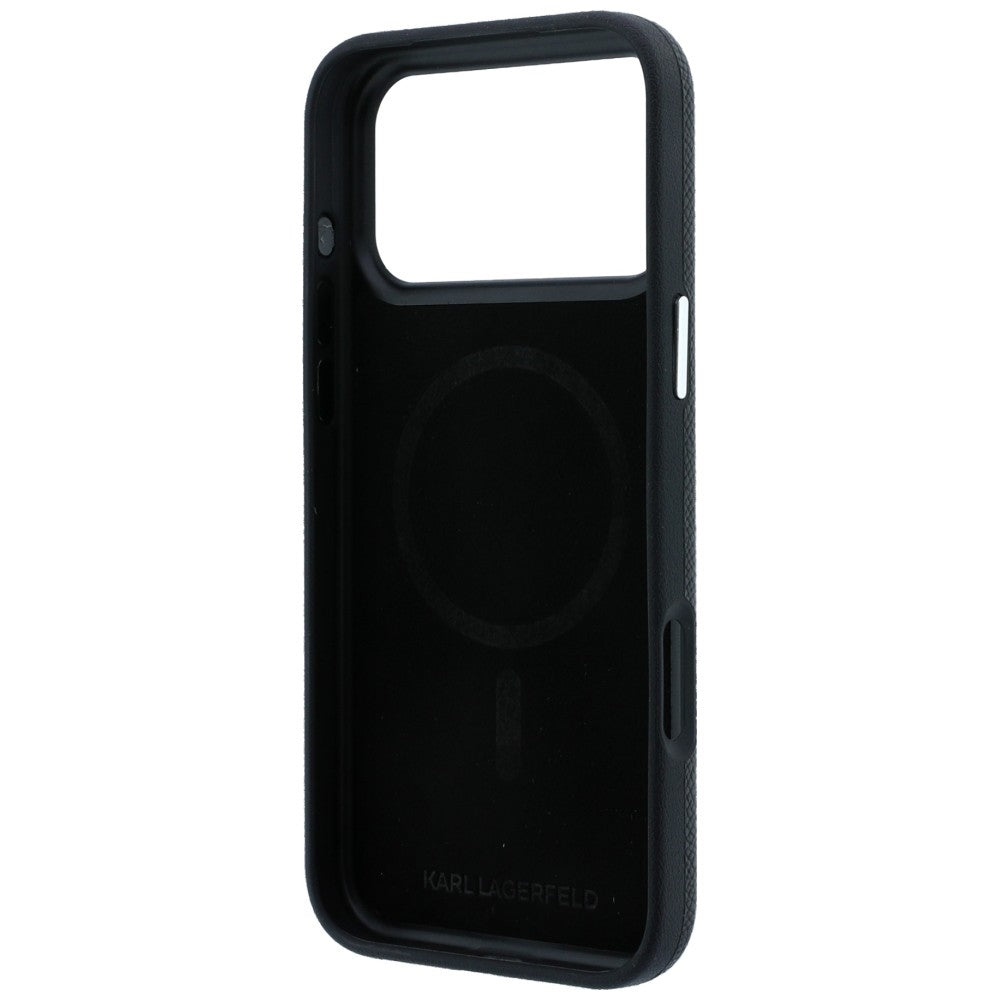 Karl Lagerfeld iPhone 17 Pro Max/iPhone 18 Pro Max Skal Grained Karl Svart