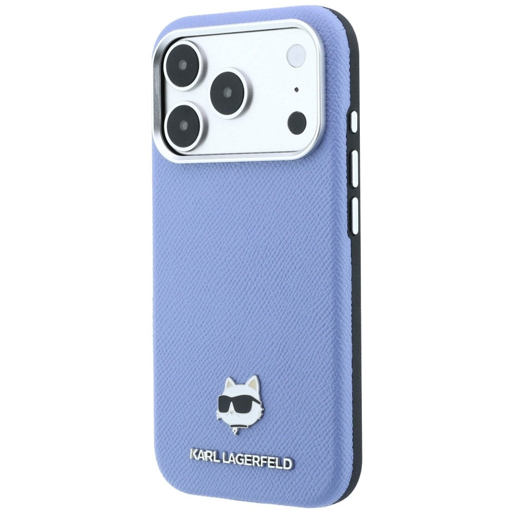 Karl Lagerfeld iPhone 17 Pro/iPhone 18 Pro Skal Grained Choupette Blå