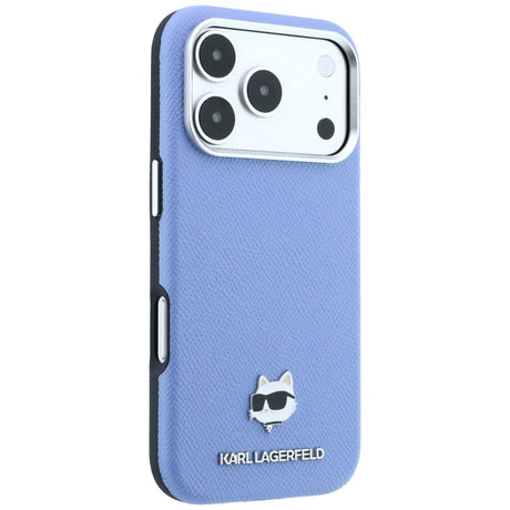 Karl Lagerfeld iPhone 17 Pro/iPhone 18 Pro Skal Grained Choupette Blå