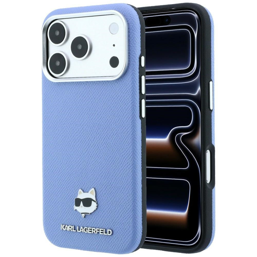 Karl Lagerfeld iPhone 17 Pro Max/iPhone 18 Pro Max Skal Grained Choupette Blå