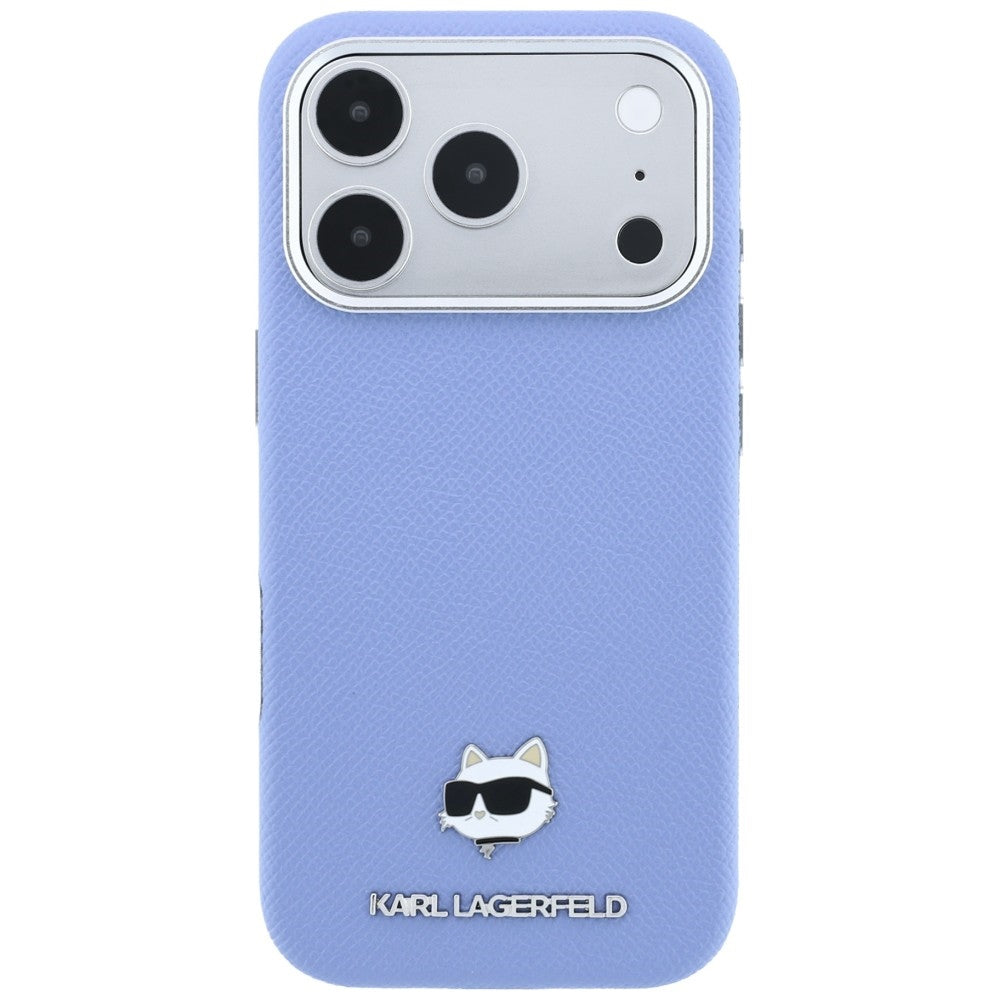 Karl Lagerfeld iPhone 17 Pro Max/iPhone 18 Pro Max Skal Grained Choupette Blå