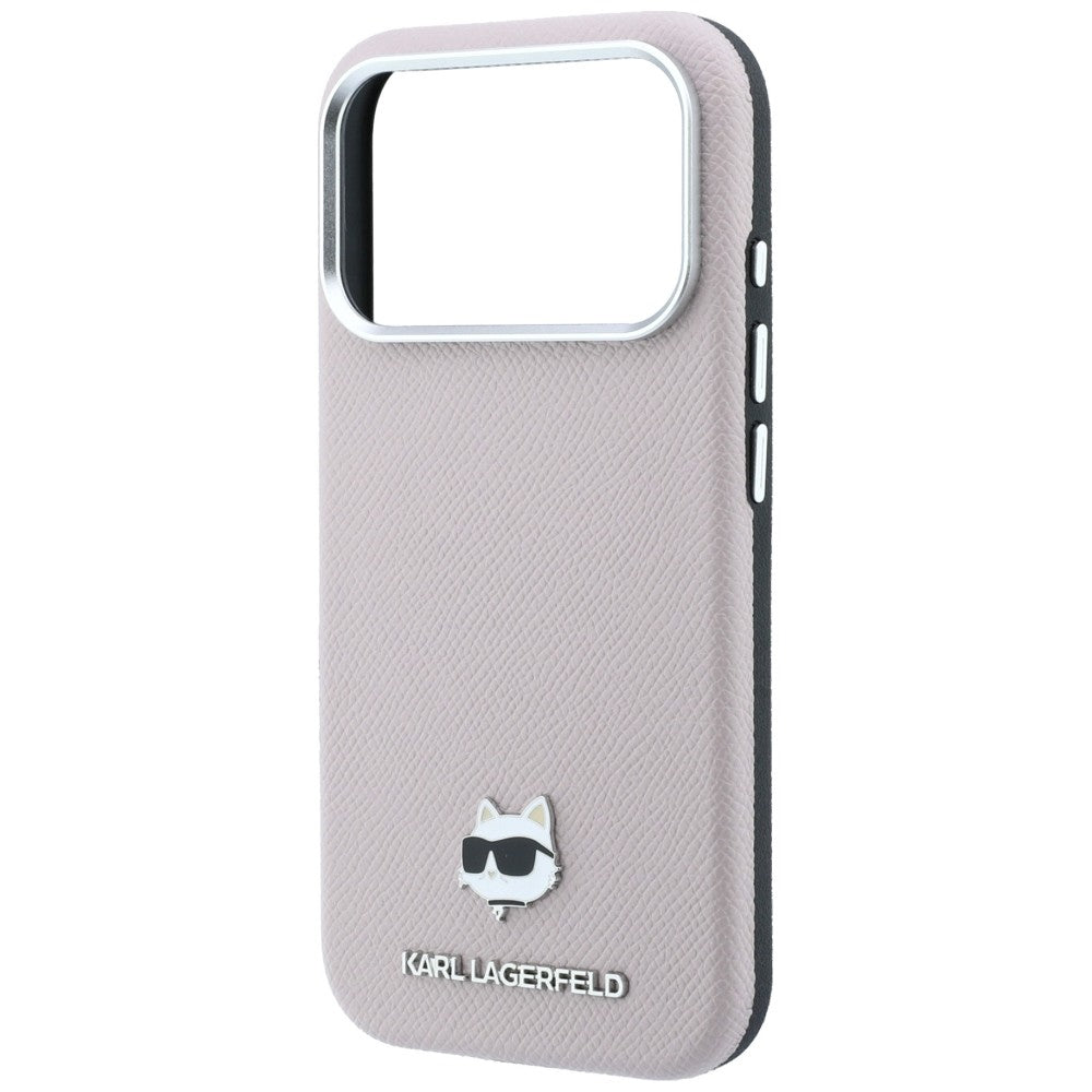 Karl Lagerfeld iPhone 17 Pro/iPhone 18 Pro Skal Grained Choupette Rosa