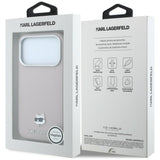Karl Lagerfeld iPhone 17 Pro/iPhone 18 Pro Skal Grained Choupette Rosa
