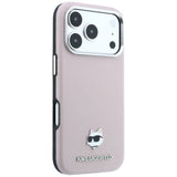 Karl Lagerfeld iPhone 17 Pro Max/iPhone 18 Pro Max Skal Grained Choupette Rosa