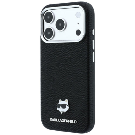 Karl Lagerfeld iPhone 17 Pro/iPhone 18 Pro Skal Grained Choupette Svart