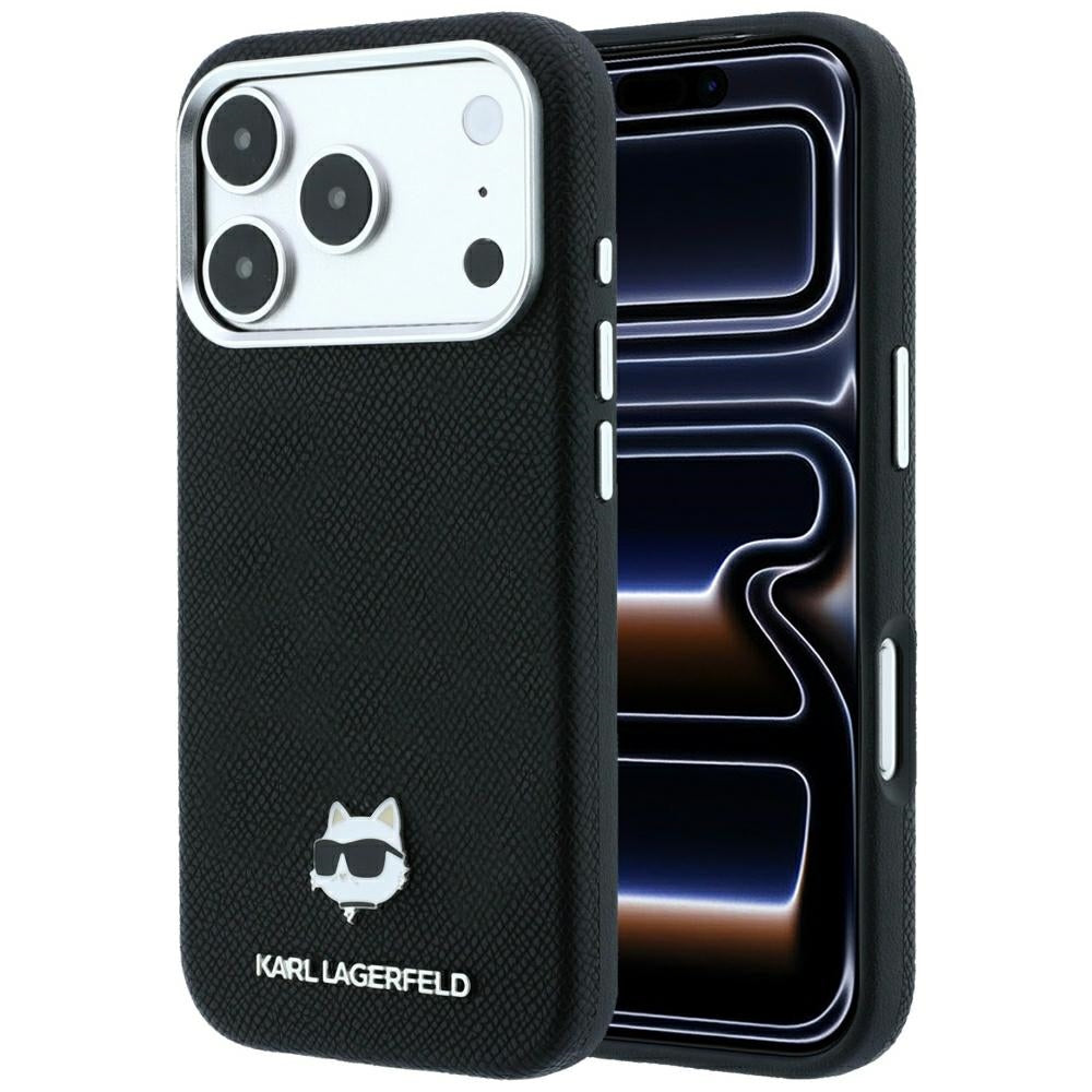 Karl Lagerfeld iPhone 17 Pro Max/iPhone 18 Pro Max Skal Grained Choupette Svart