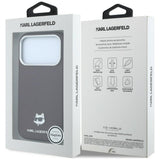 Karl Lagerfeld iPhone 17 Pro/iPhone 18 Pro Skal Grained Choupette Burgundy