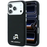 Karl Lagerfeld iPhone 17 Pro/iPhone 18 Pro Skal Grained Heads Svart