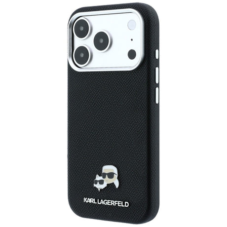 Karl Lagerfeld iPhone 17 Pro/iPhone 18 Pro Skal Grained Heads Svart