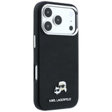 Karl Lagerfeld iPhone 17 Pro/iPhone 18 Pro Skal Grained Heads Svart