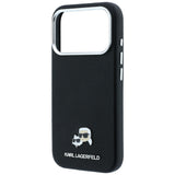 Karl Lagerfeld iPhone 17 Pro/iPhone 18 Pro Skal Grained Heads Svart