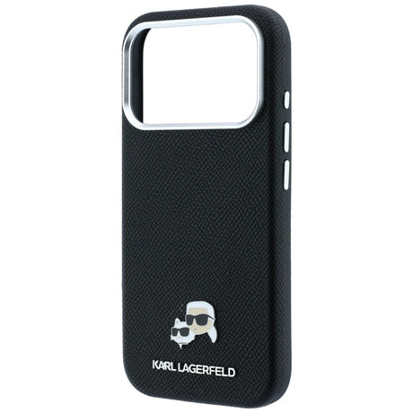 Karl Lagerfeld iPhone 17 Pro/iPhone 18 Pro Skal Grained Heads Svart