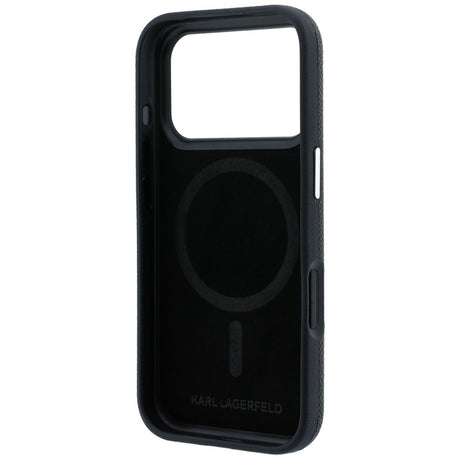 Karl Lagerfeld iPhone 17 Pro/iPhone 18 Pro Skal Grained Heads Svart