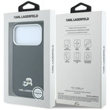Karl Lagerfeld iPhone 17 Pro Max/iPhone 18 Pro Max Skal Grained Heads Svart