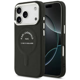 Karl Lagerfeld iPhone 17 Pro/iPhone 18 Pro Skal Embossed Ring RSG Logo Svart