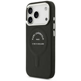 Karl Lagerfeld iPhone 17 Pro/iPhone 18 Pro Skal Embossed Ring RSG Logo Svart