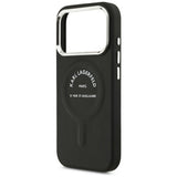 Karl Lagerfeld iPhone 17 Pro Max/iPhone 18 Pro Max Skal Embossed Ring RSG Logo Svart