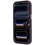 Karl Lagerfeld iPhone 17 Pro/iPhone 18 Pro Skal Embossed Ring RSG Logo Burgundy
